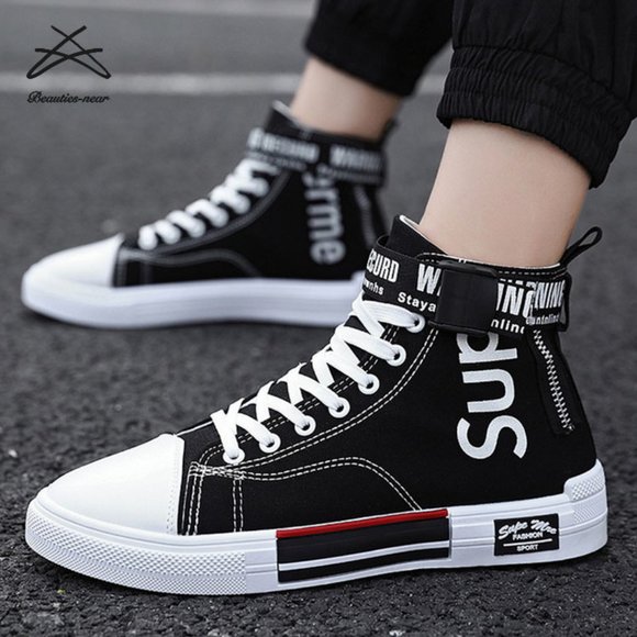 Other - Mens fashion lace up canvas sneakers